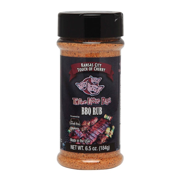 Three Little Pigs Three Little Pigs Kansas City Touch of Cherry BBQ Rub 6.5 oz OW85130-6 - main